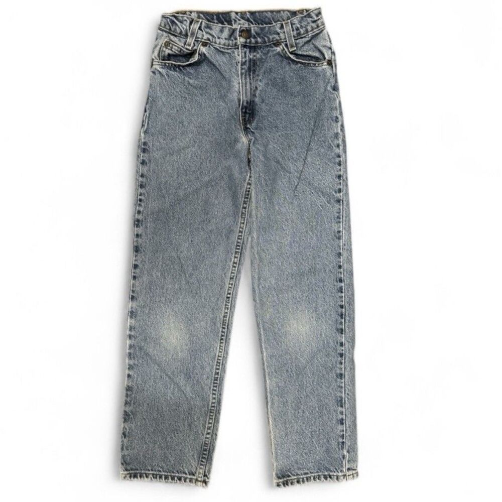 Vintage Levis 550 Relaxed Fit Jeans Boys 14 Reg Medium Wash Orange Tab 90s Y2K